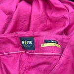 Anthropologie Maeve for  the Colette fuschia cropped wide leg linen viscose pant Photo 2