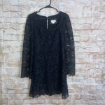 Anthropologie  Maeve Black Embroidered Lace Mini Dress Size 2 Photo 3