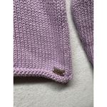 SHANNON PASSERO Knit Sweater Womens Small Purple Denim Pocket Pullover Boho Photo 2