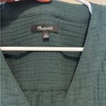 Madewell Lightspun Evert Top Midnight Green Size M Photo 5