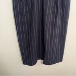 Liz Claiborne Vintage Collection Faux Wrap Pencil Skirt Navy Blue Stripe 8 Photo 9