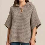 Alexandre Machado Portugal Handknit Hooded Poncho Gray Size undefined Photo 0