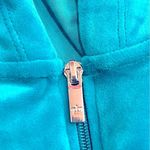 Juicy Couture NWT Juicy By Jumpsuit peacock Velour Hooded Long Sleeve Zip Up L Photo 8