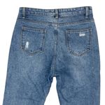 SheIn Distressed Denim High Rise Straight Leg Jeans Size Large Photo 4