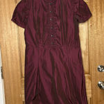 Burberry women’s Burgundy midi Drees size 14 Photo 0