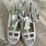 Joyfolie Aindrea in Nude Studded Jeweled Leather Heels Sz 8.5 Photo 2