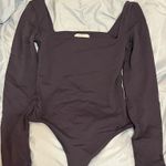 Aritzia  Babaton Bodysuit Contour Square Neck Long Sleeve Navy Photo 0