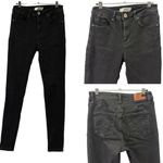 California vintage Black Stretch Denim Mid Rise Skinny Jeans Juniors 3 Photo 1