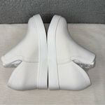 Journee Collection  Shoes Womens 8 Wide White Platform Slip On Wedge Sneaker NEW Photo 2