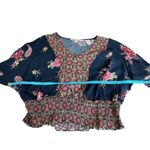 Gypsies & Moondust  floral blouse size xl Photo 2