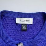 St. John  Vintage Indigo Knit Button-Front Cardigan Size 6 Photo 2