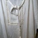 Love Sick  White Scoop Neck Short Flutter Sleeve Blouse size 3(3X) Photo 3