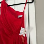 Mac Duggal  IEENA One Shoulder Knee Length Red Cocktail Dress Event Prom Sexy Photo 5