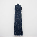 Aidan Mattox  Beaded Cold Shoulder Halter Gown NWT Photo 1