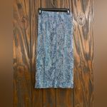 Topshop NWT Tall Shimmery metallic aqua pencil skirt size 4T Photo 9