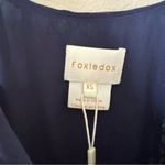 Foxiedox  Navy Blue Lace Ruffle Maxi Slip Dress Photo 5