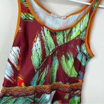 Cecilia Prado Dress Womens Small Tropical Waist Tie Mini Sleeveless Summer Photo 4