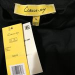 CIRCUS NY Blouson Sleeve Terry Black Sweatshirt NWT MEDIUM Photo 2