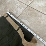 ZARA Green Maxi Skirt with Woven Belt Flare A Line Midi Length linen blend XS Photo 9