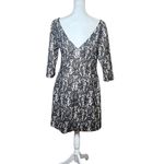 Kay Unger NY Dress Sz 10 Nude Black Lace Cocktail Party Half Sleeve Semi Formal Photo 4