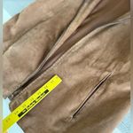Vintage Phase Two Camel Suede Leather Shirt Jacket Shacket Sz Large Tan Photo 8