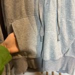 Free People Movement Grey Pullover Quarter Zip Hoodie Sweatshirt Dolman Slv S Gray Photo 5