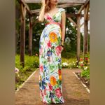 Tiffany Rose Alana Jersey Maxi Maternity Dress in Hawaiian Breeze Size 2(US 6 Photo 7