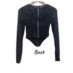 White Fox Boutique NWT White Fox Burnout Long Sleeve Bustier Crop Top Size XS Goth Whimsigoth Photo 4