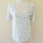 Lucky Brand  floral tie neck top size medium Photo 1