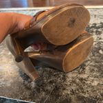 White Mountain  Brown Leather 3" Heeled Buckle Clogs Size 8 Photo 6