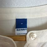 Old Navy cream button up pheasant blouse Photo 1