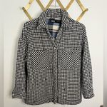 ZARA Gingham plaid Gauzy Oversized Shacket Button Up Small Photo 0