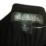 Wild Fable Black Ribbed Knit Cropped Tank Top Sleeveless Casual Medium Photo 2