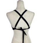 prAna Women's Black Regan High Neck Bikini Top with Mesh Detail Size Small Photo 10