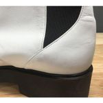 Stuart Weitzman  Women’s 8 Lodge Zip Leather Bootie Boots Shoes White $585 Photo 6