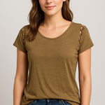 Sun & Shadow Olive Short Sleeve Tee Photo 0