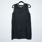 ZARA Black Sequined Passementerie Sweater Dress Size Small Photo 1