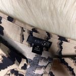 East 5th  Women beige/black zebra print linen blend button down sz 2X Photo 1