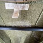 Eileen Fisher  Cardigan Linen Silk Habutai Small Petite‎ Open Draped Cascading Photo 5