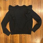 AG Adriano Goldschmied NWT Black Ruffled Sweatshirt Photo 5