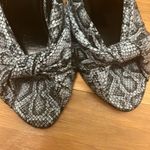 Balenciaga  Drapy 80 High Heel Slide blue black snakeskin Mules Sandals Pumps Photo 4