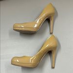 LK Bennett London Heels Nude Beige Trench Patent Leather Shoes Career Wear 38 Photo 4