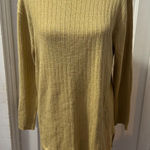 Sag Harbor Vintage Gold Metallic Long Sleeve Sweater in L Photo 0
