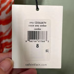 Calvin Klein CALVIN Klein Drawstring Sleeveless Jumpsuit Orange size 8 NWT zebra print Photo 8