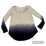 American Eagle  Outfitters Soft & Sexy Long Sleeve Shirt Top Tie Dye Blue Small Photo 0