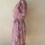 Billabong Wrap and Roll Mini Wrap Dress Pink Floral Summer Beach Size: MED Photo 2