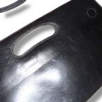 HOBO International Black Leather Clutch Bag Women’s Cutout Handle Foldover Photo 4