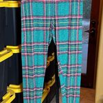 PINK - Victoria's Secret NWOT PINK Victoria’s Secret Heather Green Plaid Sleepwear Leggings Size Large Photo 0