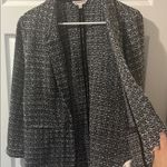 Nanette Lepore Black and White Tweed Blazer Size M Photo 5