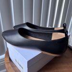 Quince  Italian Leather Black Glove Ballet Flats Photo 3